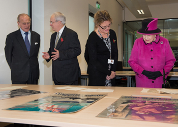 Her Royal Highness Queen Elizabeth II and Prince Philip at The Keep opening