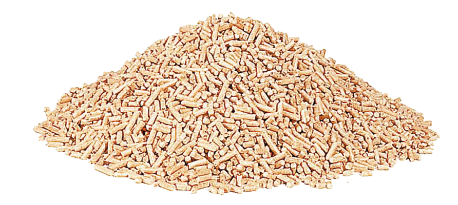 image of pile of wood pellets