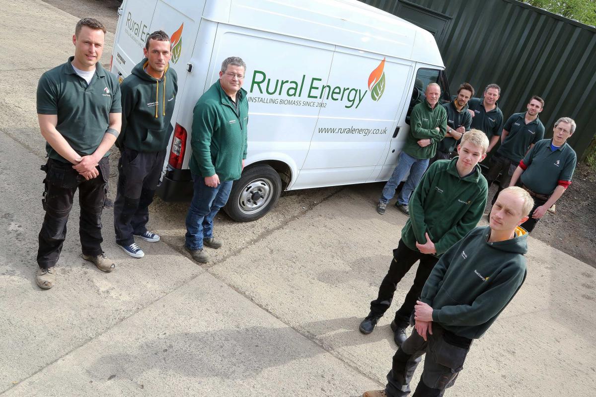 Rural Energy engineers by branded van